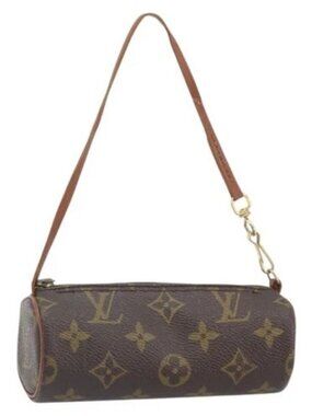LOUIS VUITTON Monogram Papillon Pouch LV Auth BA10858